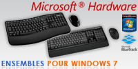 Les ensembles clavier/souris Microsoft pour Windows 7
