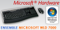 Test de l'ensemble clavier/souris Microsoft Wireless Laser Desktop 7000